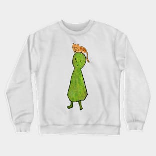 Alien: Skirt Alien, cat on the head Crewneck Sweatshirt